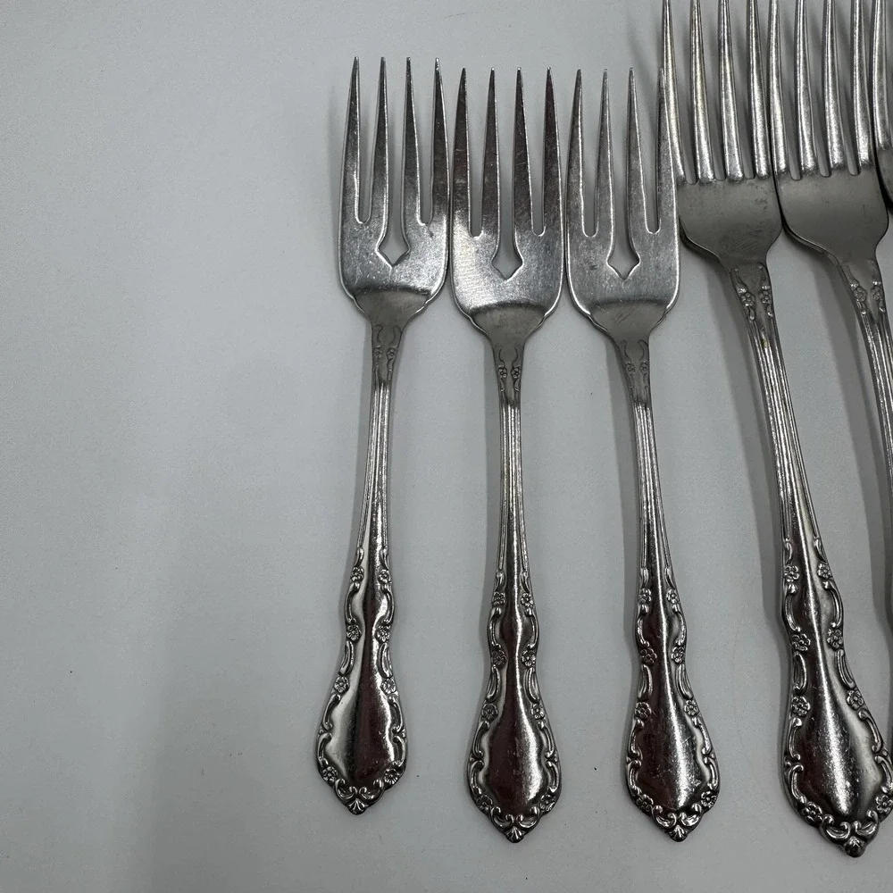 Oneida Mansion Hall Distinction Deluxe HH Stainless Flatware 15 Pc Lot